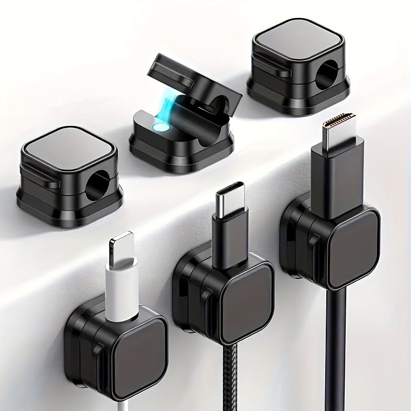 Magnetic Charging Cable - 6/12Pcs PP Magnetic Cable Clips Adjustable