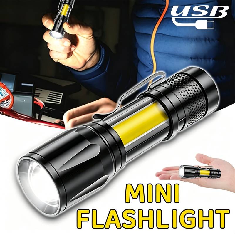 Mini Electronics Gadgets - Mini LED Flashlight COB Floodlight Portable