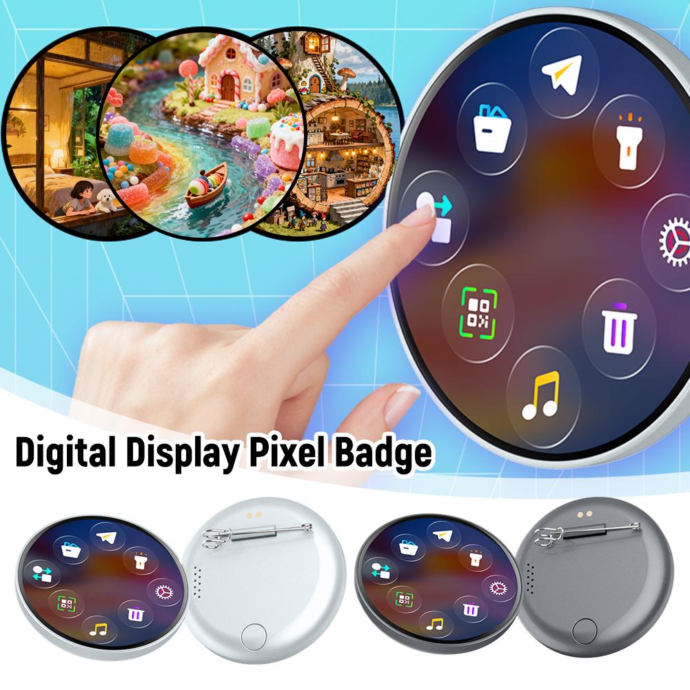 Electronics Gadgets For Gift - Video Badges Trendy Charm Brooch Pin