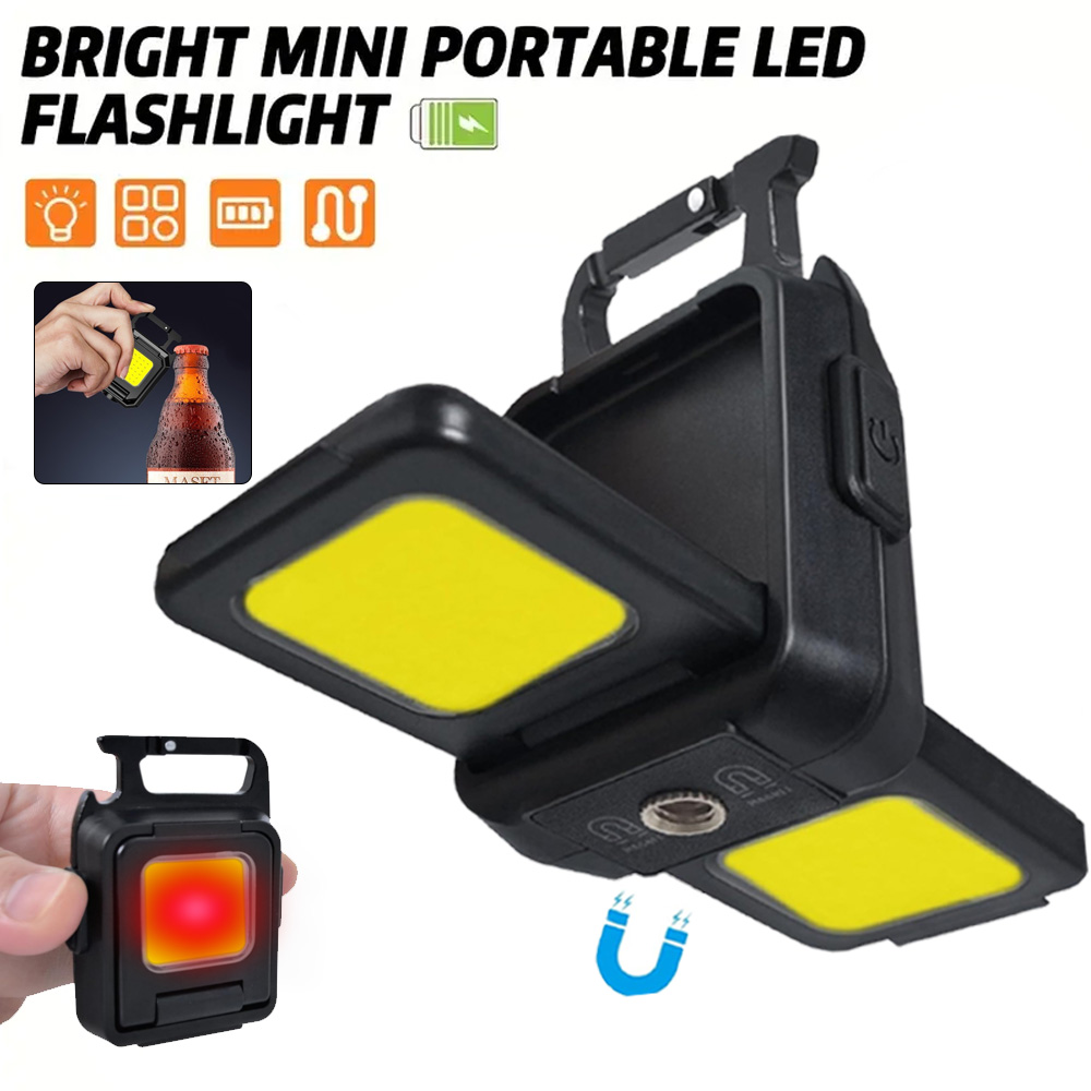 Mini Electronics Gadgets - Mini Flashlight Keychain Light COB Work