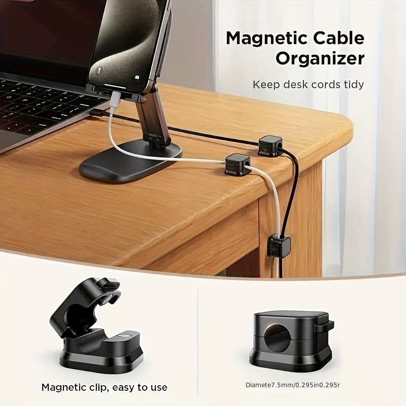 6/12Pcs PP Magnetic Cable Clip - Magnetic Charging Cable reseña y precio