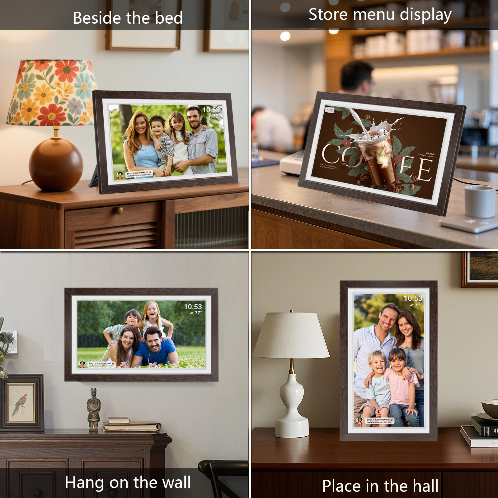21.5-Inch WiFi digital photo f - Digital Photo Frame Wifi reseña y precio