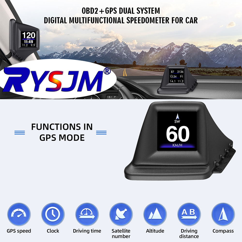 OBD2+GPS Multi-function HUD Ga - Electronics Gadgets And Accessories reseña y precio