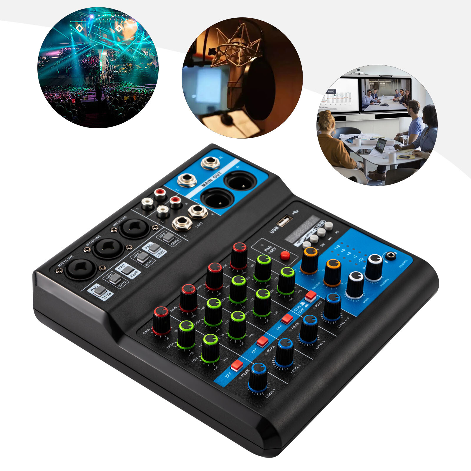 5-Channel Mixing Console Live  - Mini Electronics Gadgets reseña y precio