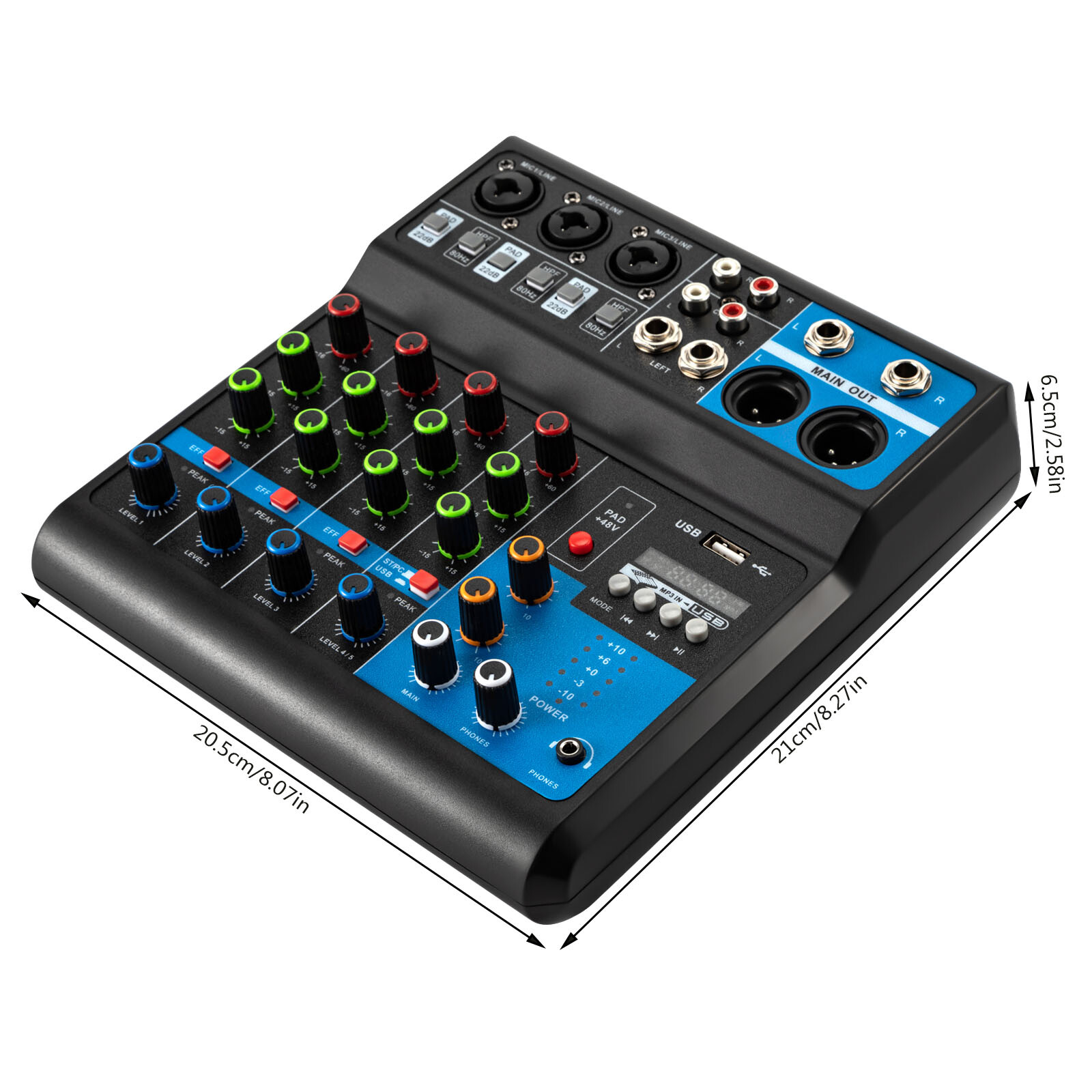 5-Channel Mixing Console Live  - Mini Electronics Gadgets reseña y precio