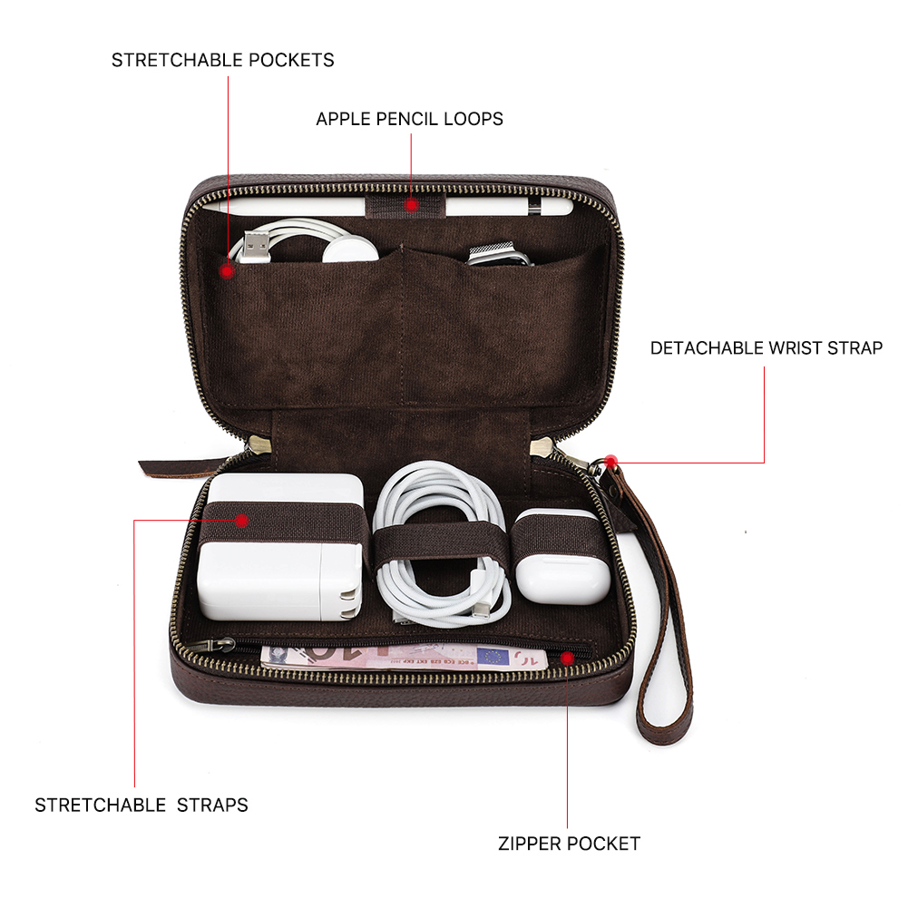 Genuine Leather Portable USB D - Electronics Gadgets And Accessories reseña y precio