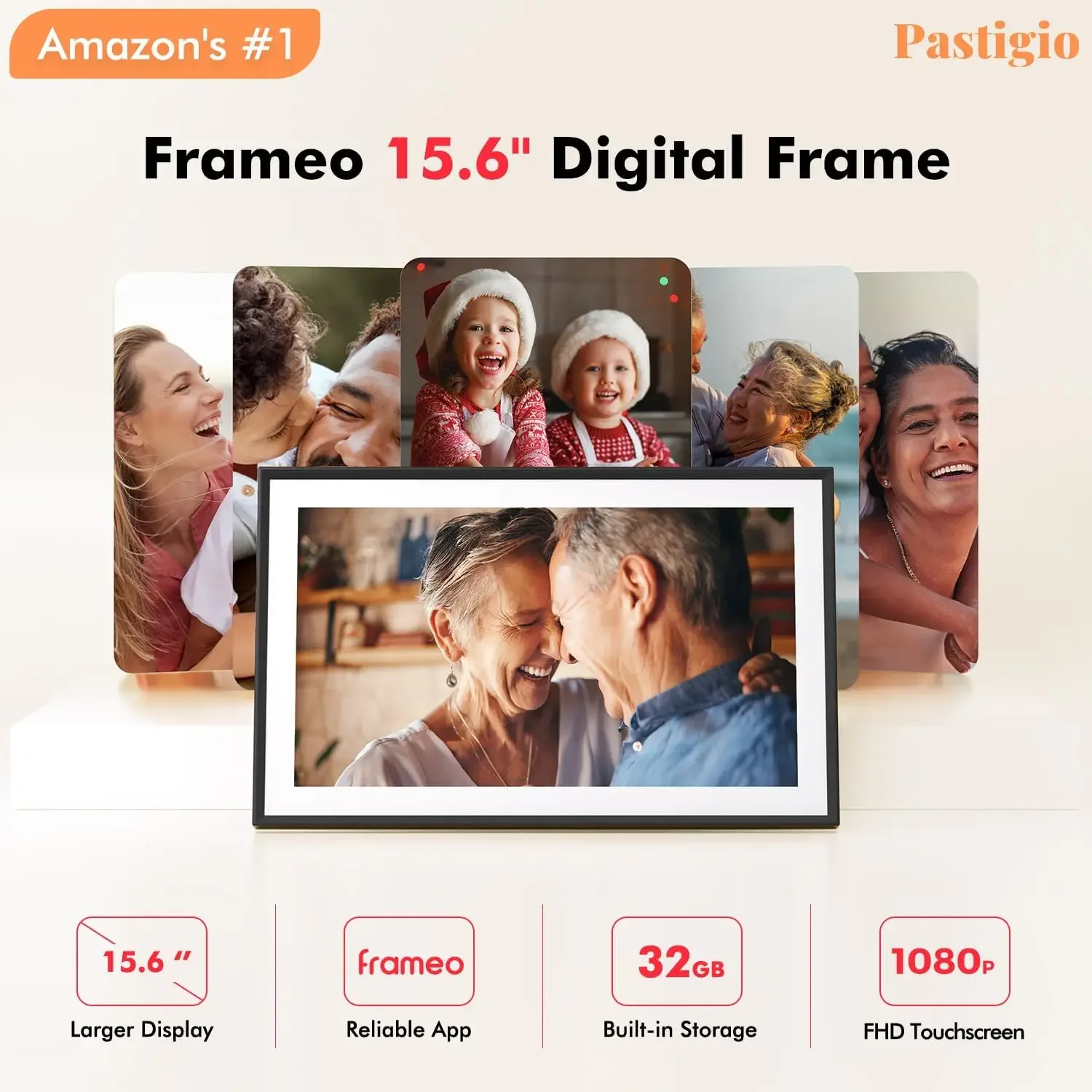 Digital Picture Frame, 15.6 In - Digital Photo Frame Wifi reseña y precio