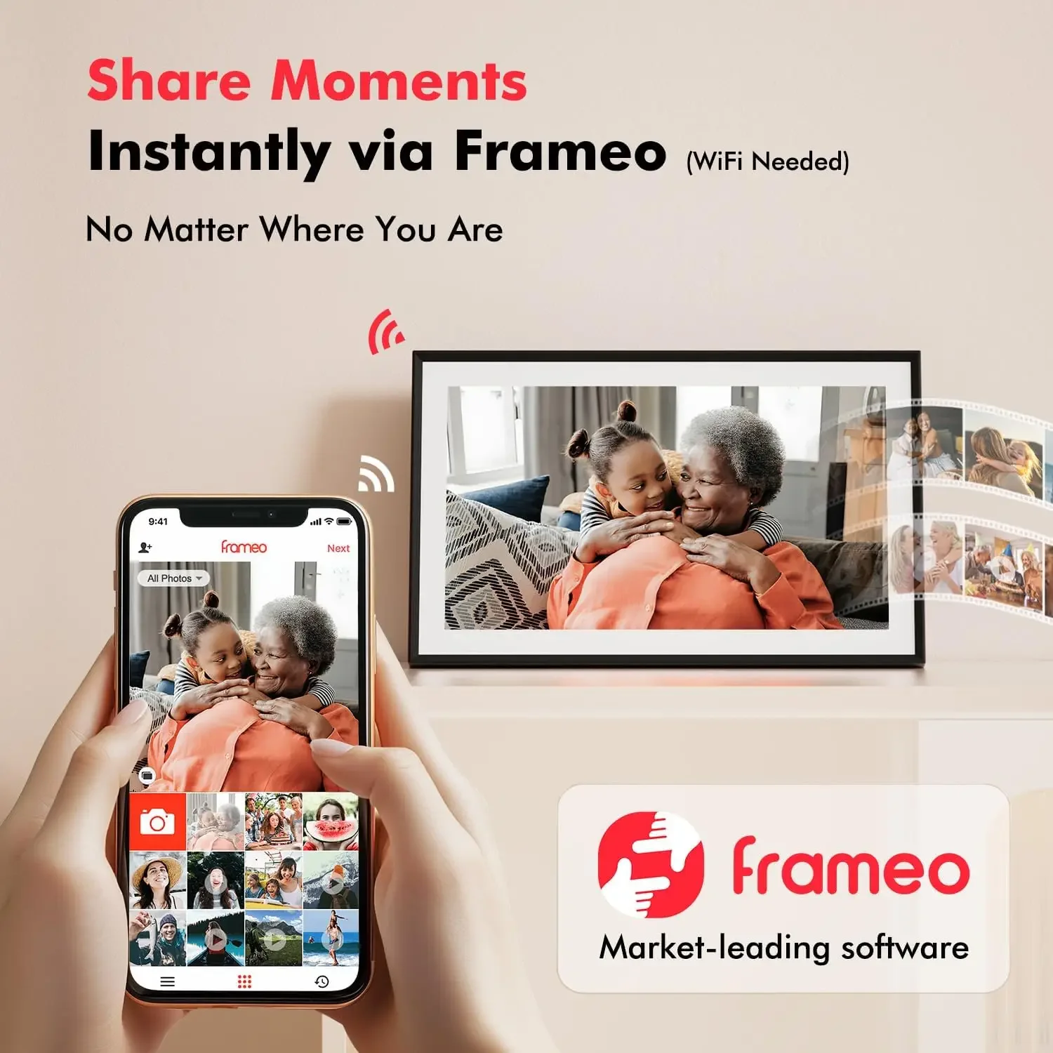 Digital Picture Frame, 15.6 In - Digital Photo Frame Wifi reseña y precio