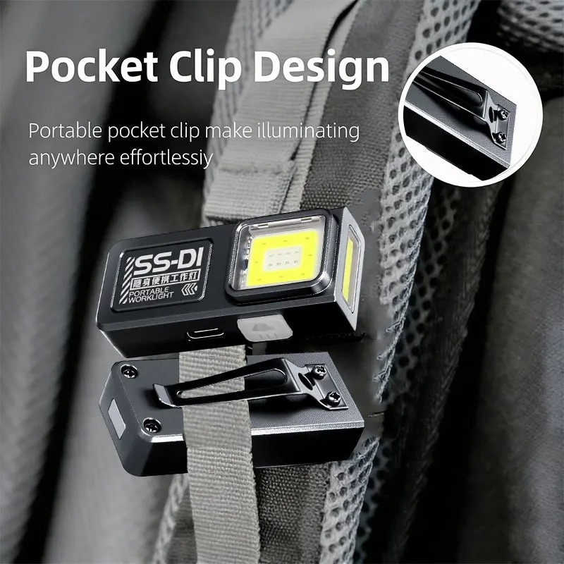 Mini COB LED Flashlight USB C  - Mini Electronics Gadgets reseña y precio
