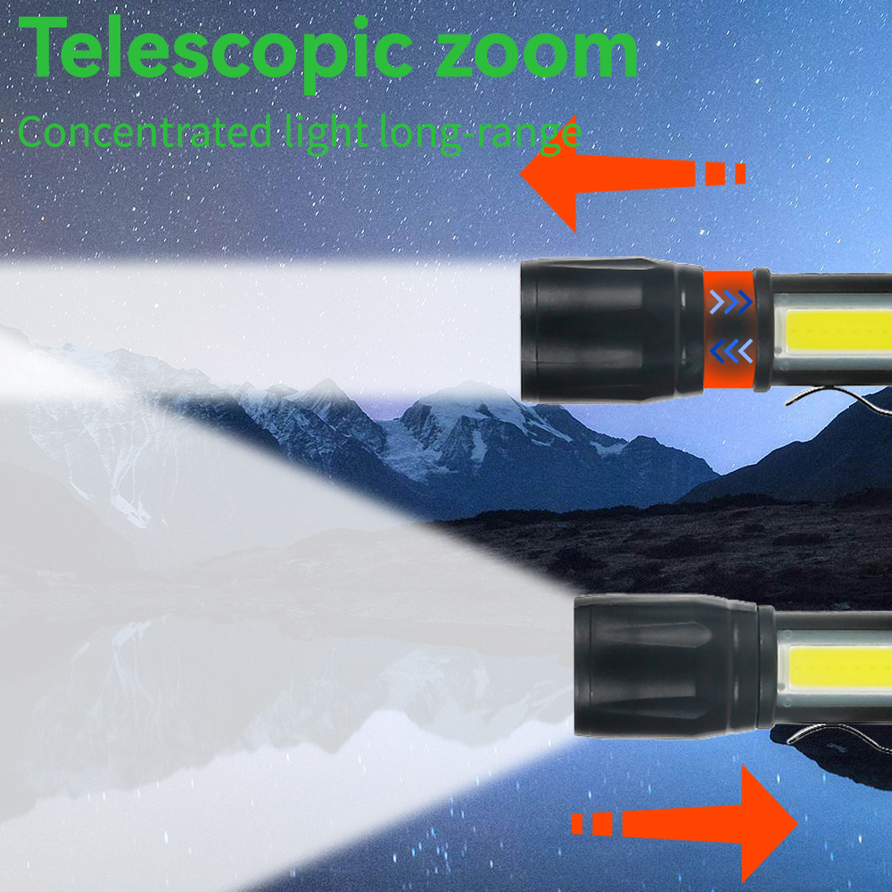 Mini LED Flashlight COB+XPE Po - Mini Electronics Gadgets reseña y precio