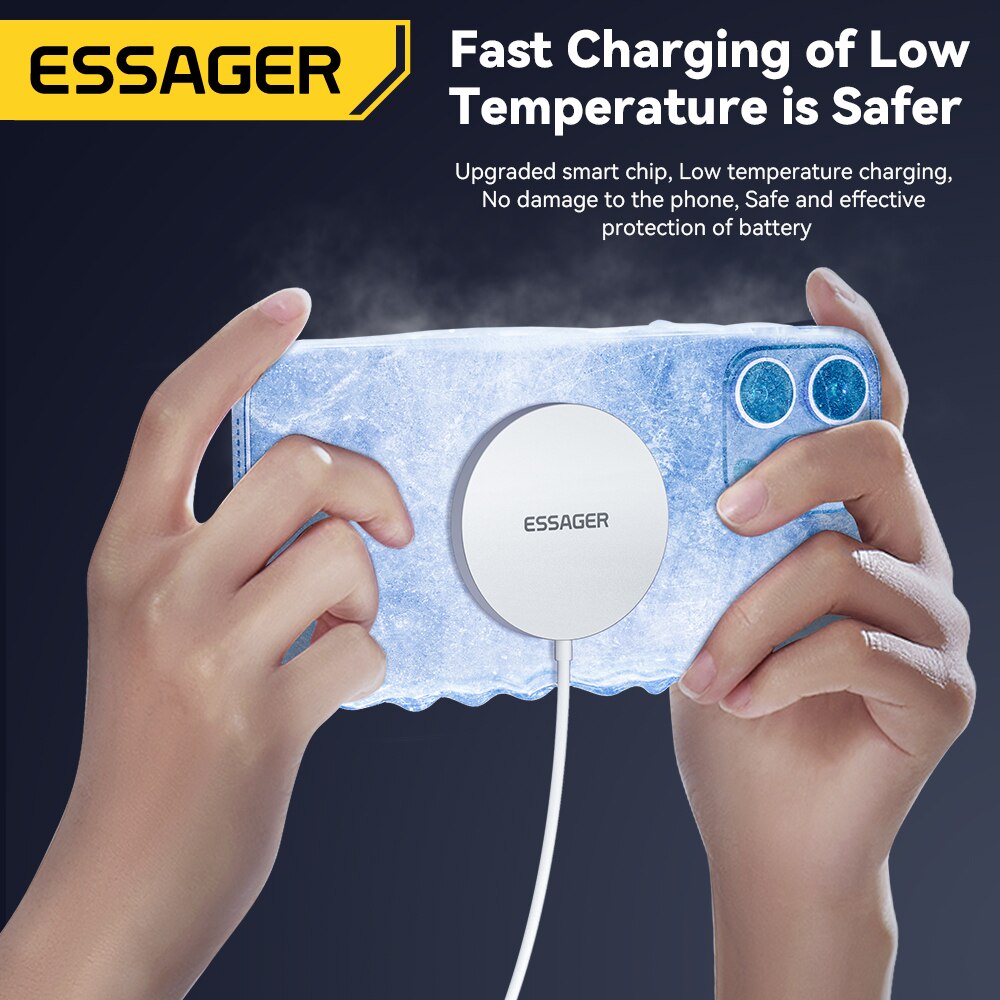Essager 15W Magnetic Qi Wirele - Magnetic Charging Cable reseña y precio
