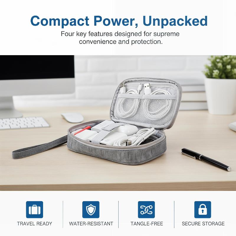 Double Layer Cable Storage Bag - Electronics Gadgets And Accessories reseña y precio