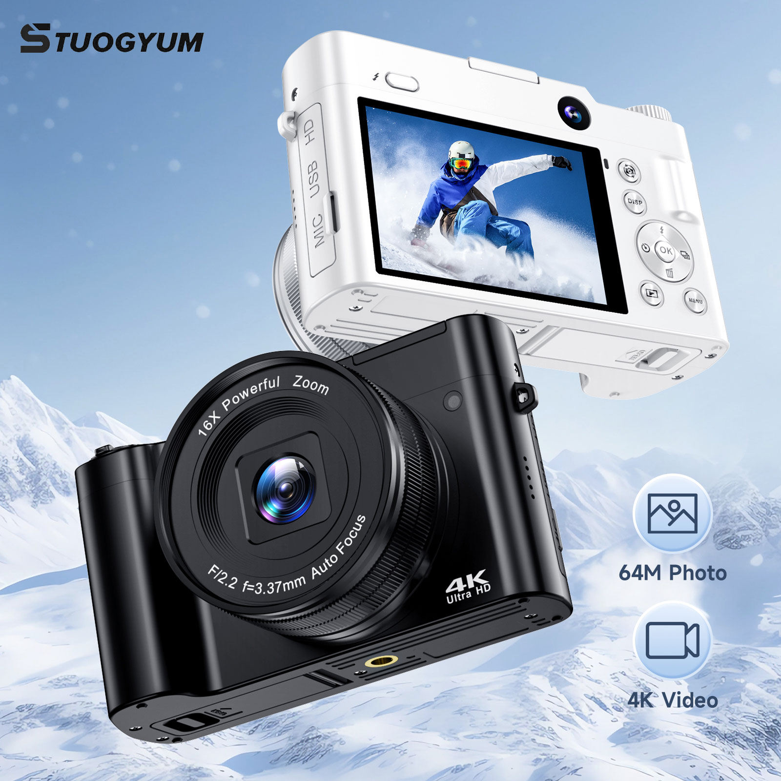 4K Digital Camera for Photogra - Electronics Home Gadgets reseña y precio