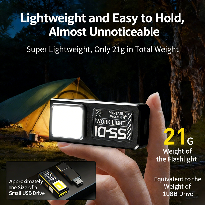 1/2PCS Mini COB LED Flashlight - Mini Electronics Gadgets reseña y precio