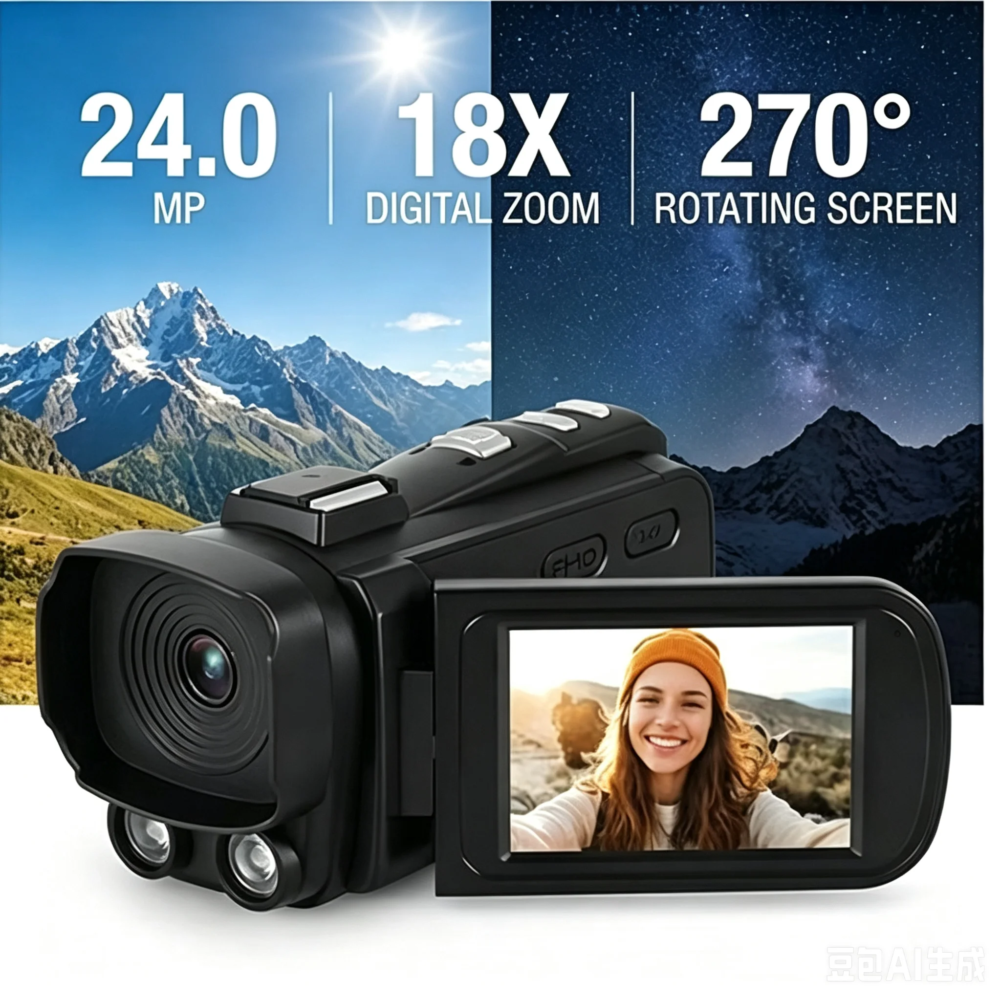 1080P Full HD Digital Camera V - Electronics Home Gadgets reseña y precio