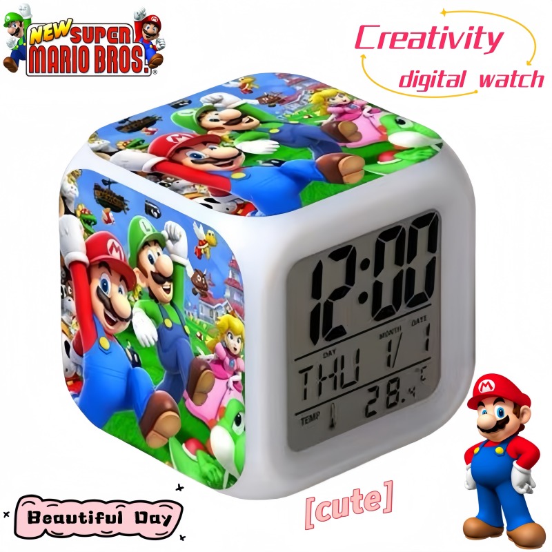 Super Mario Alarm Clock Cute C - Electronics Stuff reseña y precio