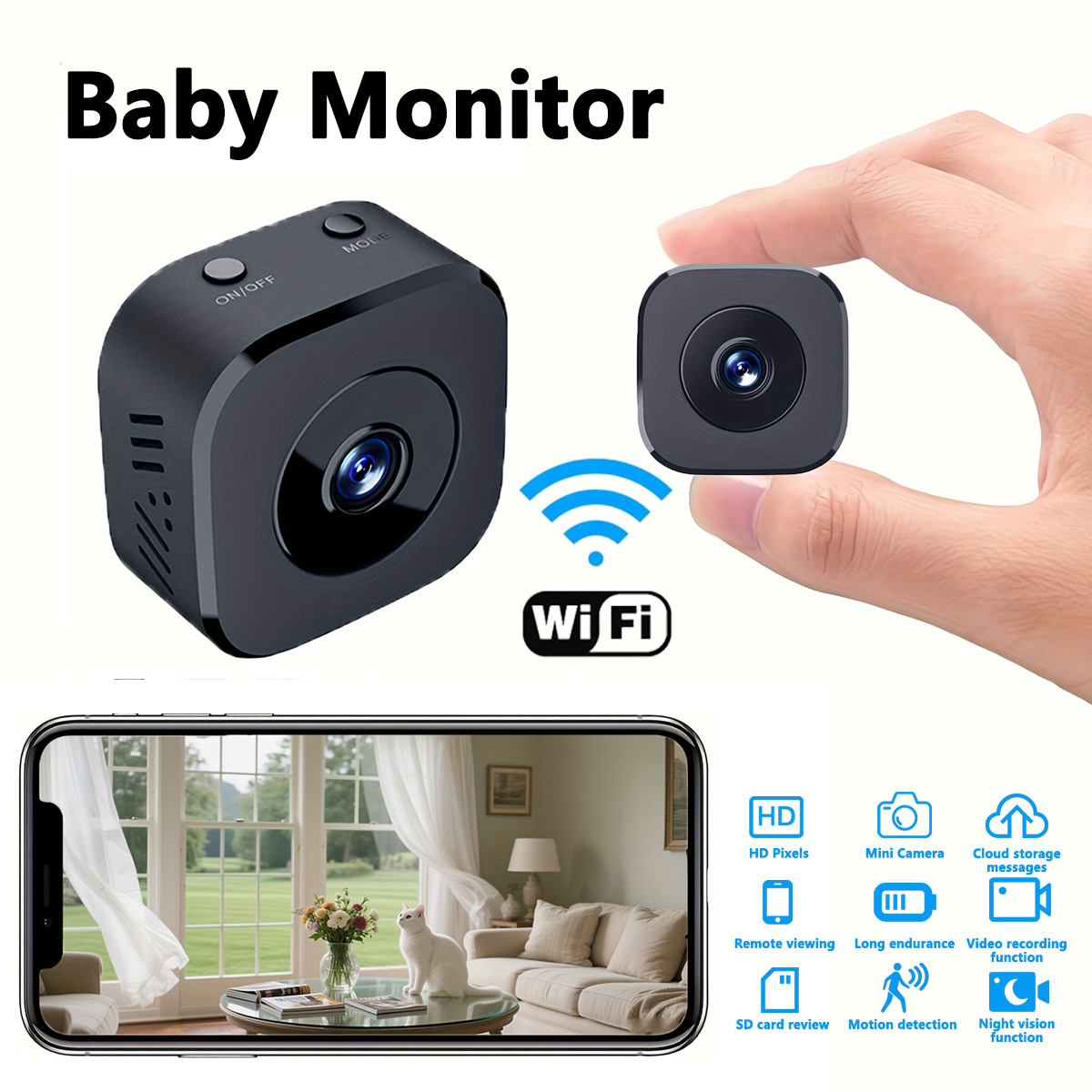 1080P HD Mini WiFi Camera Indo - Mini Electronics Gadgets reseña y precio