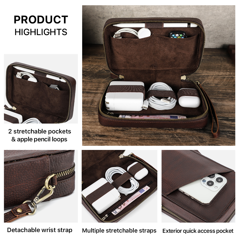 Genuine Leather Portable USB D - Electronics Gadgets And Accessories reseña y precio