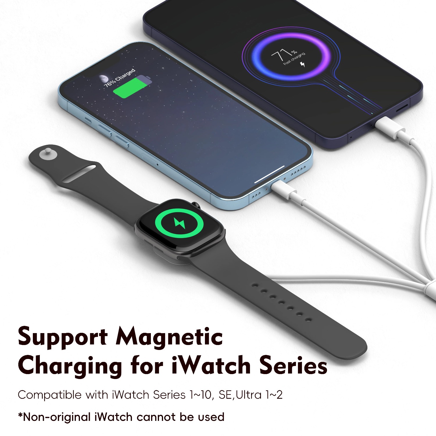 3 in 1  Magnetic Watch Charger - Magnetic Charging Cable reseña y precio