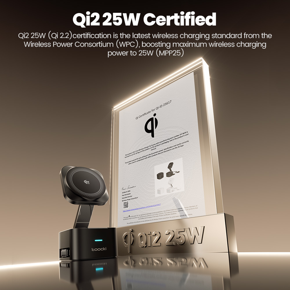 Toocki QI2.2 25W Wireless Char - Magnetic Charging Cable reseña y precio