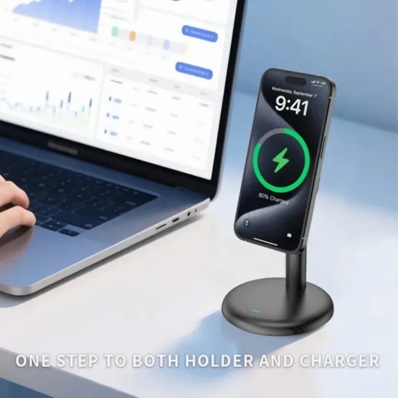 Desktop Magnetic Phone Stand F - Magnetic Charging Cable reseña y precio
