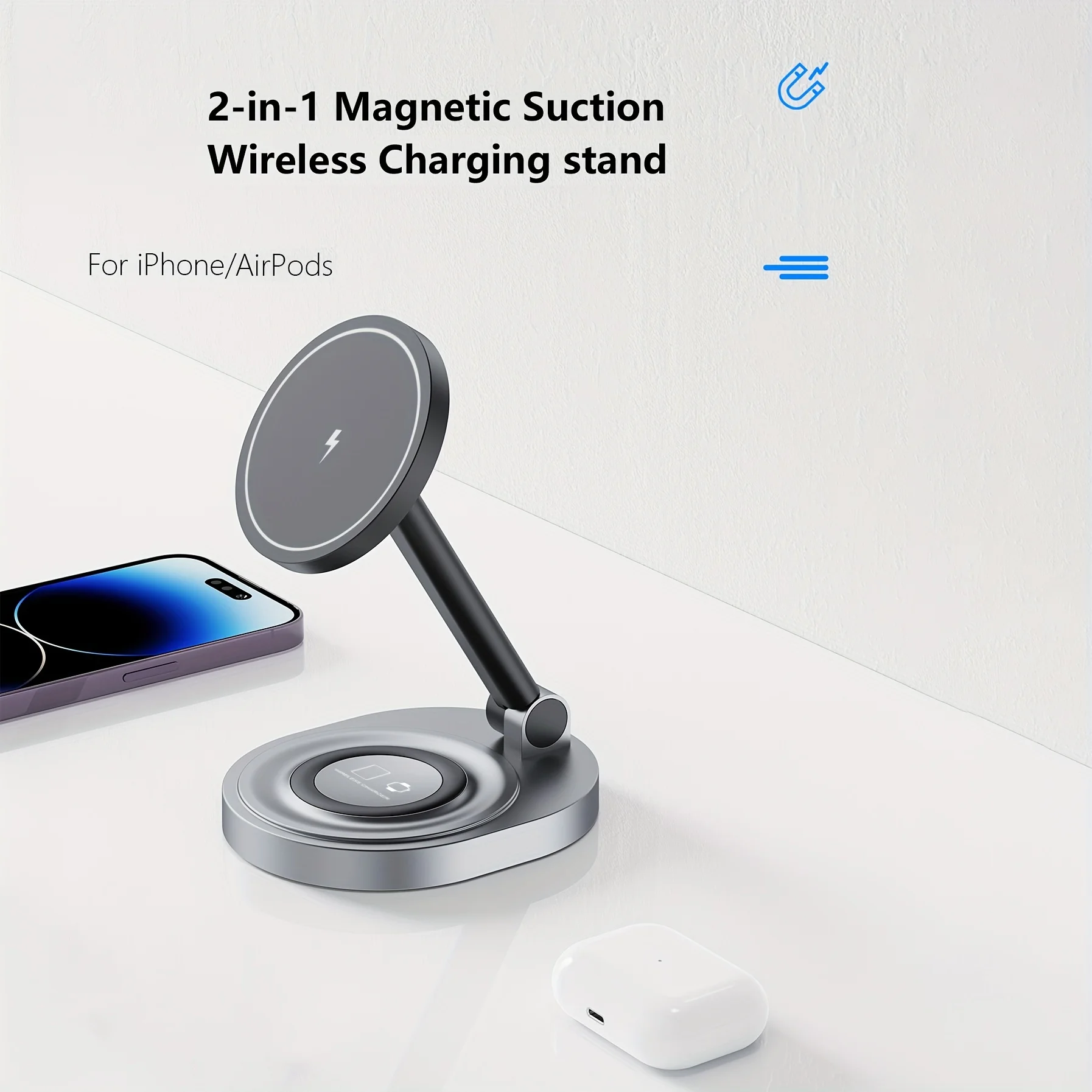 2 In 1 Magnetic Wireless Charg - Magnetic Charging Cable reseña y precio