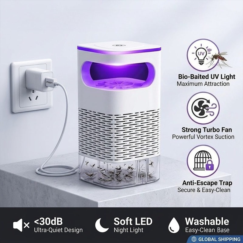New Mosquito Killer Lamp USB F - Electronics Home Gadgets reseña y precio