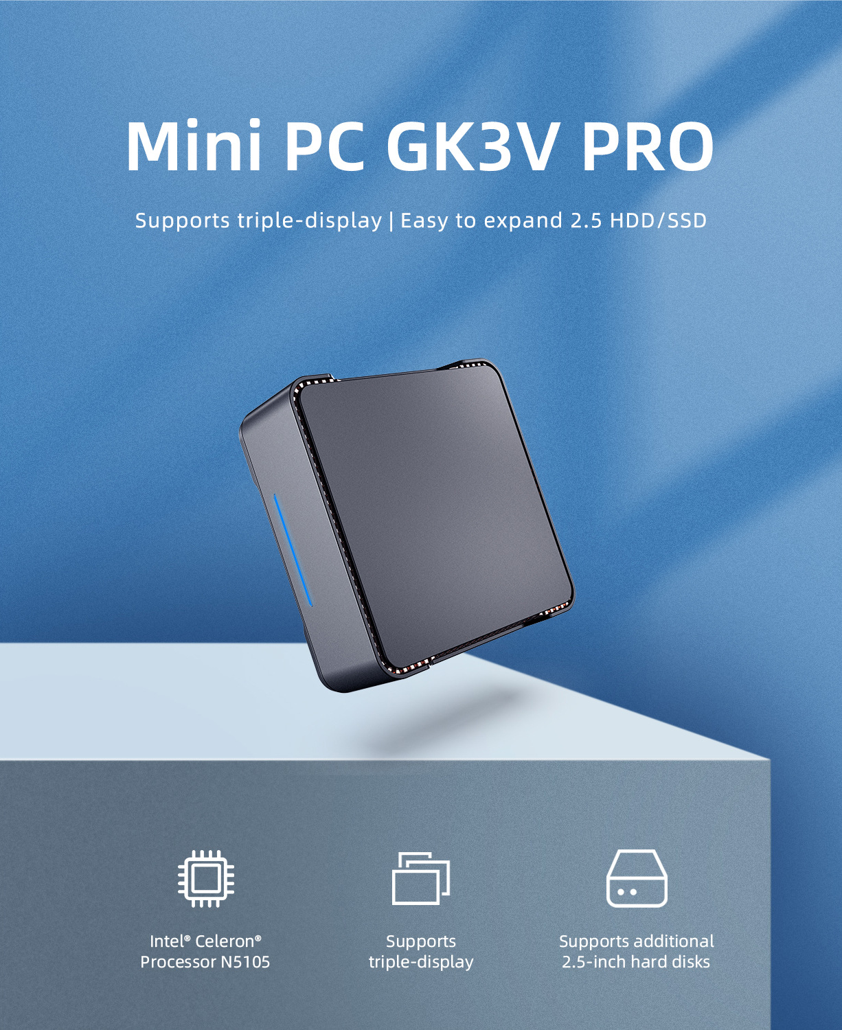 GK3V Pro mini pc Intel N5105 R - Mini Pc Windows reseña y precio