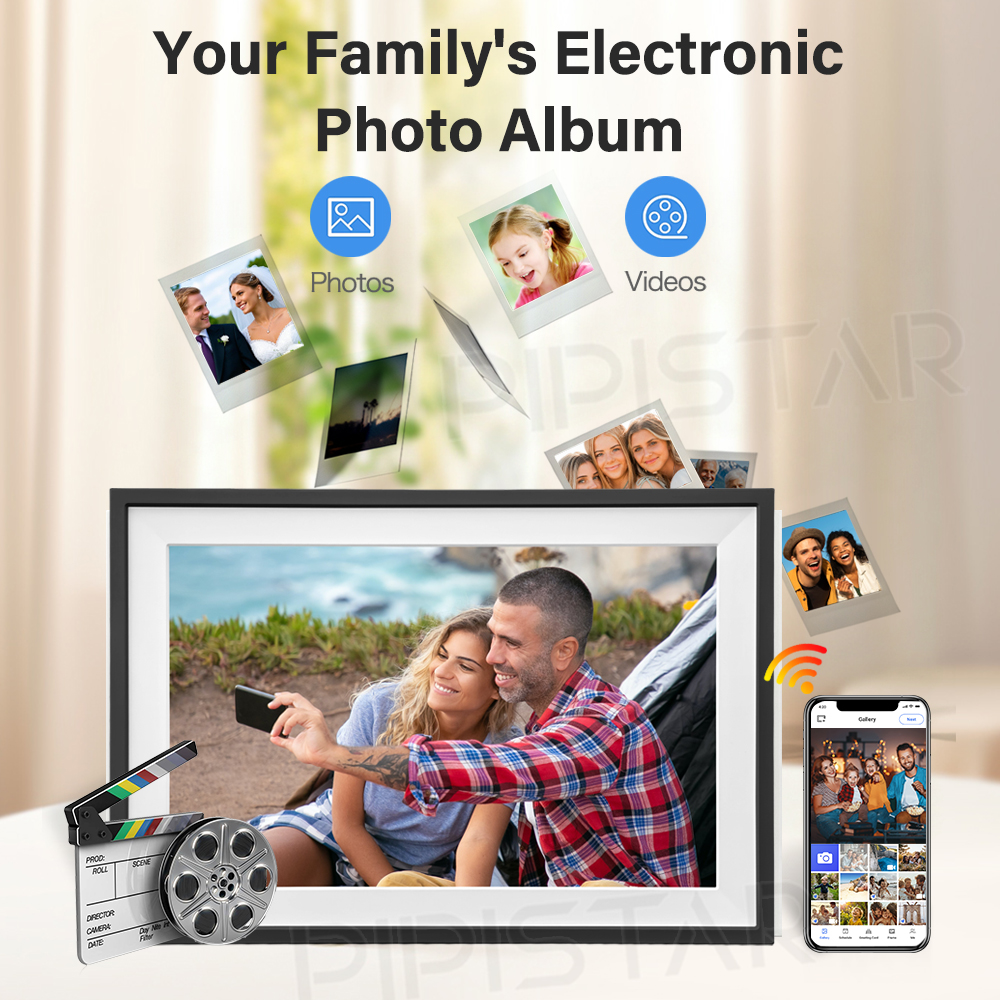 10.1-inch WIFI smart digital c - Digital Photo Frame Wifi reseña y precio