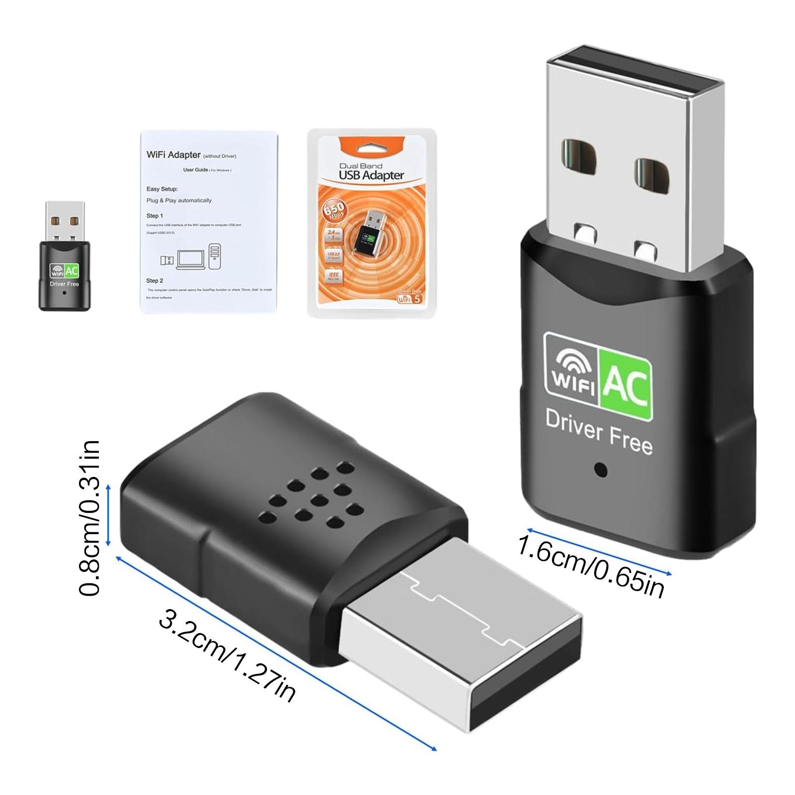 AC600 USB WiFi Adapter, Dual B - Mini Pc Windows reseña y precio