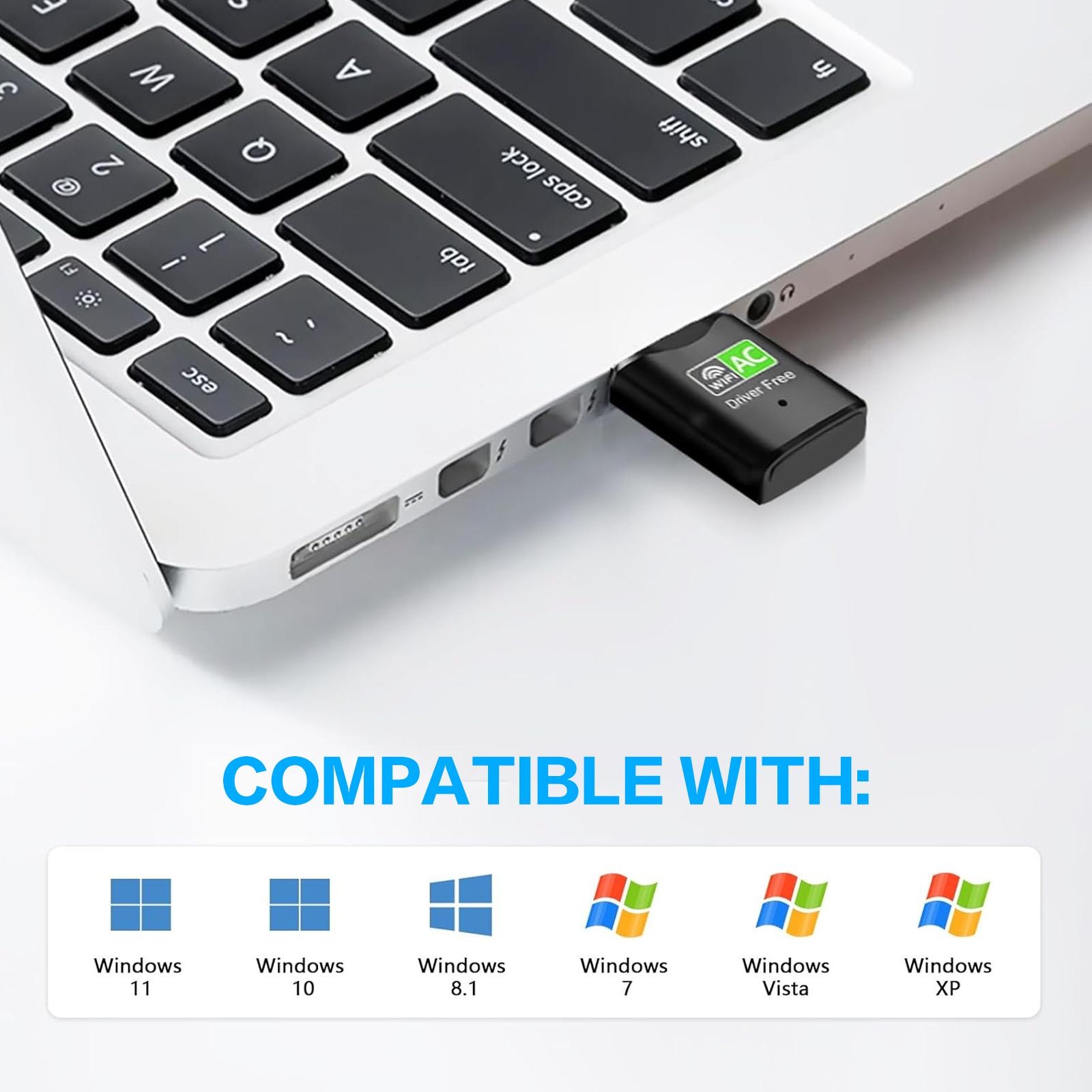 AC600 USB WiFi Adapter, Dual B - Mini Pc Windows reseña y precio