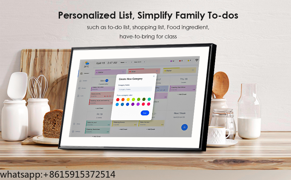 TCDSTARSmart Calendar Digital  - Digital Photo Frame Wifi reseña y precio