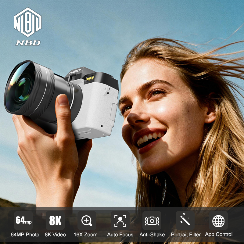 NBD 8K Vlog Camera 64MP Digita - Electronics Home Gadgets reseña y precio