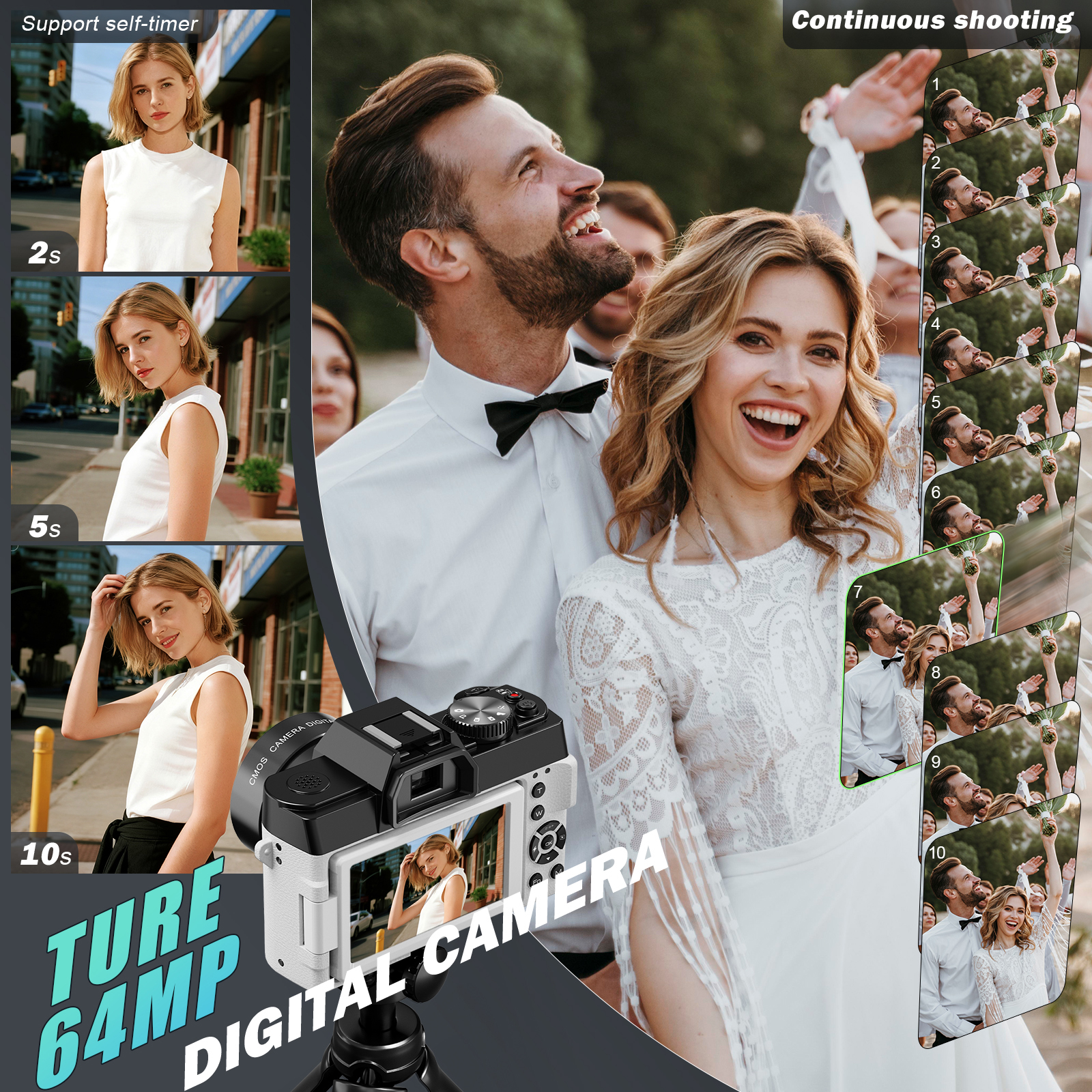 NBD 8K Vlog Camera 64MP Digita - Electronics Home Gadgets reseña y precio