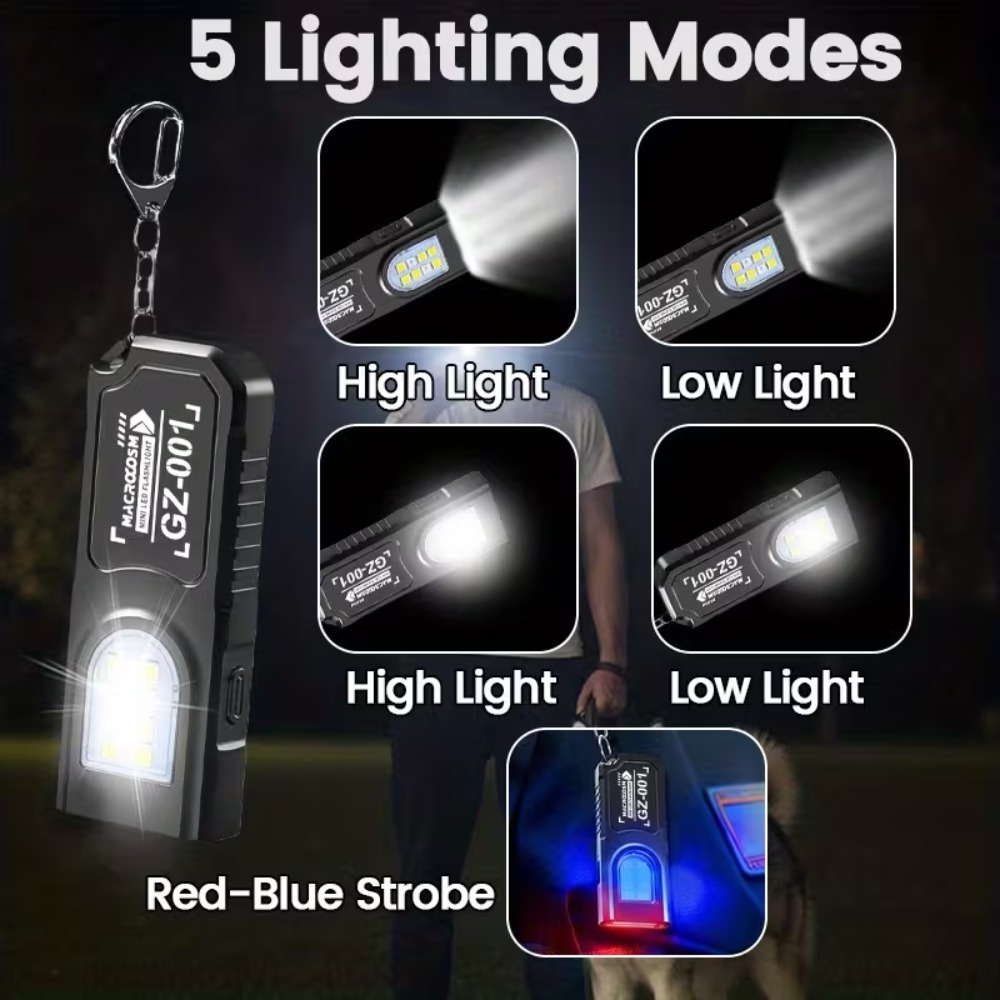 Mini COB LED Keychain Flashlig - Mini Electronics Gadgets reseña y precio