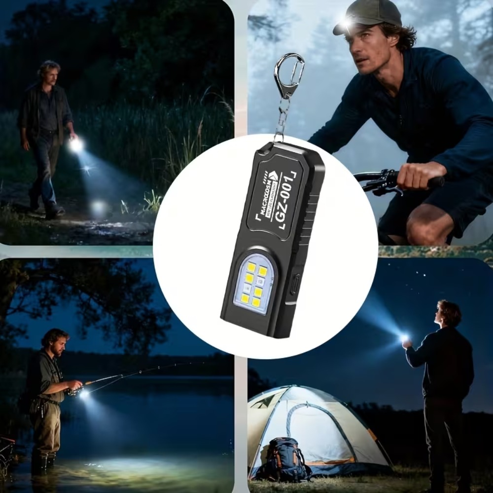 Mini COB LED Keychain Flashlig - Mini Electronics Gadgets reseña y precio